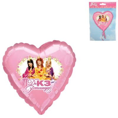 Palloncino foil folat k3 originals cuore rosa 45 cm | 25 pezzi