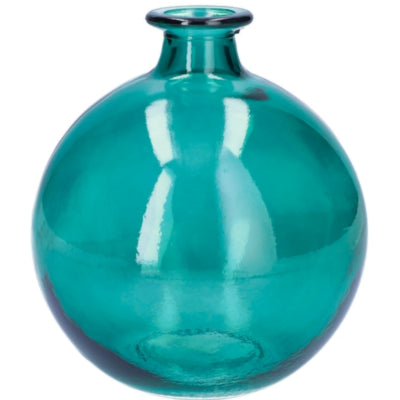 Vaso in vetro turchese 17 cm | 6 pezzi