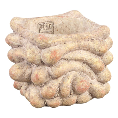 Ptmd vaso da fiori draw m crema 17 cm | 8 pezzi