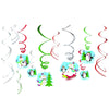 Amscan spiraal hanger winter sneeuwpop 61 cm set van 12 | 24 stuks