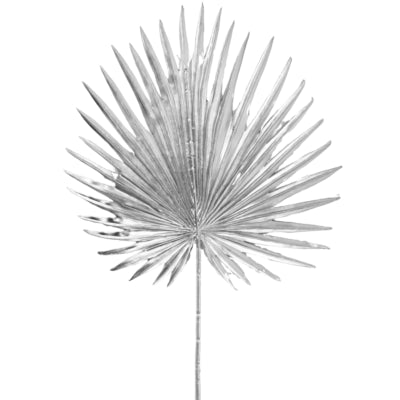 Hbx ramo artificiale livistonia color argento 85 cm | 20 pezzi