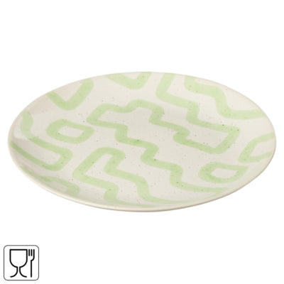 Piatto modello J-line verde 22 cm | 12 pezzi