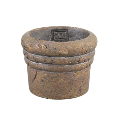 Vaso da fiori Ptmd Helena S Marrone 12 cm | 12 pezzi