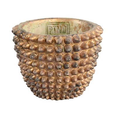 Ptmd vaso da fiori vikka color oro 12 cm | 12 pezzi