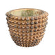 Ptmd bloempot vikka goudkleurig 12 cm | 12 stuks
