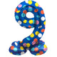 Globo foil folat de pie 9 puntos 41 cm | 20 piezas
