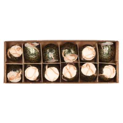 Daan kromhout eieren met touw zwart 5 cm 12 stuks | 10 stuks