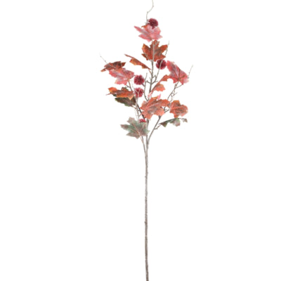 Ptmd ramo artificiale acero castagno 95 cm | 12 pezzi