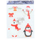 Raamsticker kerst 34,5 cm | 48 stuks