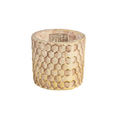 Ptmd macetero colonos panal crema xs 9 cm | 24 piezas