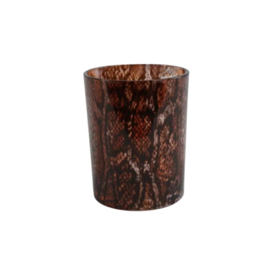 Portavelas Countryfield kian l marrón 12,5 cm | 12 piezas