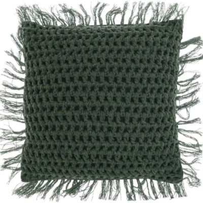 Cuscino living unico tufo alloro verde 45x45 cm | 6 pezzi