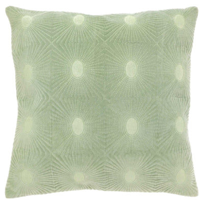 Cuscino da soggiorno unico Nela verde tè 45 x 45 cm | 6 pezzi
