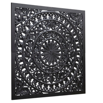 Pannello da parete Ptmd Akoulina nero 120 cm 4 pezzi | 2 pezzi