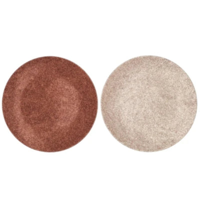 Plato decorativo melamina brillo color bronce nude 22 cm 2 surtidos | 18 piezas