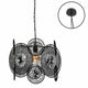 Lampada a sospensione Ptmd scrivania nera 40 cm | 2 pezzi