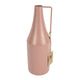 Vaas bottle metaal oudroze 29 cm | 8 stuks