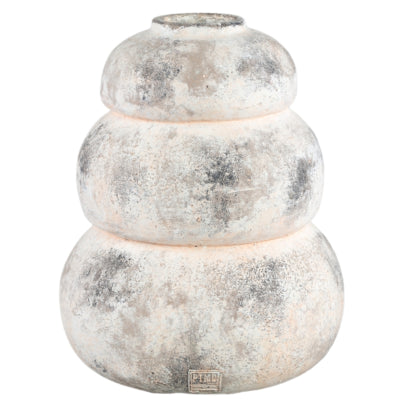 Maceta ptmd bulby beige rosa l 36 cm | 2 piezas