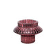 Ptmd candeliere milandi duo rosa 6 cm | 12 pezzi