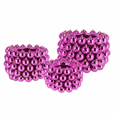 Daan kromhout bloempot christmasball fuchsia 15 cm | 2 stuks