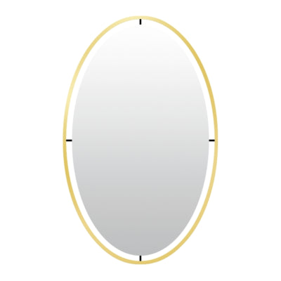 Specchio da parete Len-fra salem color oro 60 cm | 2 pezzi