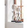 J-line figuur primitief wit 35 cm | 3 stuks