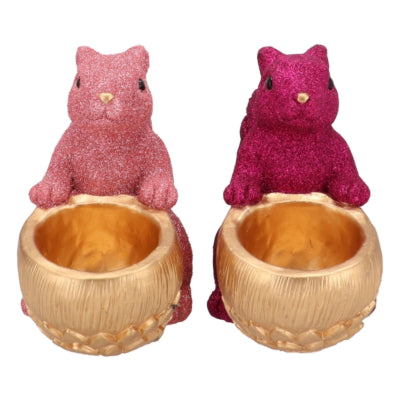 Daan cuenco de madera curvada jingle ardilla sentada rosa 22 cm 2 surtidos | 6 piezas