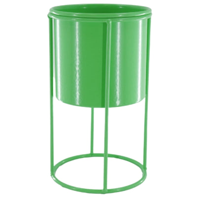 Vaso da fiori Housevitamin su metallo standard verde 19 cm | 12 pezzi