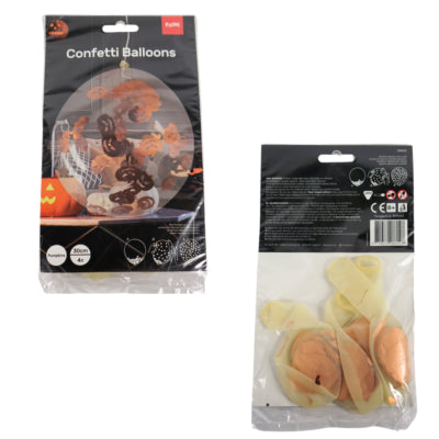 Palloncini coriandoli Folat Halloween 30 cm set da 4 | 48 pezzi