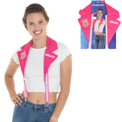 Bretelle Folat Police rosa taglia unica | 48 pezzi