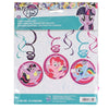 Ciondolo a spirale Amscan My Little Pony 80 cm set da 6 | 20 pezzi