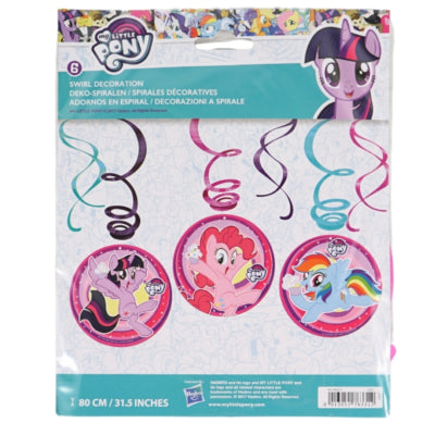 Ciondolo a spirale Amscan My Little Pony 80 cm set da 6 | 20 pezzi