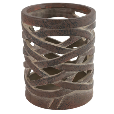 Portavelas Countryfield redmon l marrón 15 cm | 12 piezas