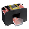 Relaxdays mescolatore di carte a batteria nero 4 mazzi | 6 pezzi