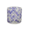Daan kromhout theelichthouder mosaic s paars 8 cm | 24 stuks