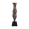Ptmd kandelaar fleure aluminium bronskleurig s 62 cm | 2 stuks
