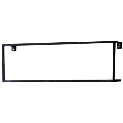 Woood wandrek metaal zwart 50 cm | 6 stuks