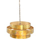 Lampada a sospensione Ptmd Zanth color oro 52 cm | 2 pezzi