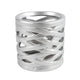 Portacandele Countryfield Redmon S color argento 10 cm | 12 pezzi