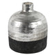 Vaso Countryfield terri l nero argento color 18 cm | 6 pezzi