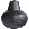 Vaso in legno yuri nero 24 cm | 3 pezzi