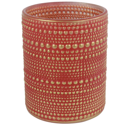 Countryfield theelichthouder nelle l rood 12,5 cm | 12 stuks
