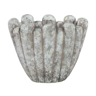 Ptmd vaso da fiori Minter m grigio 36 cm | 2 pezzi