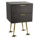 Cassettiera Countryfield sorrento nera 60 cm | 2 pezzi