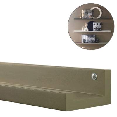 Estantería de pared de madera studio marrón militar 120 cm | 4 piezas