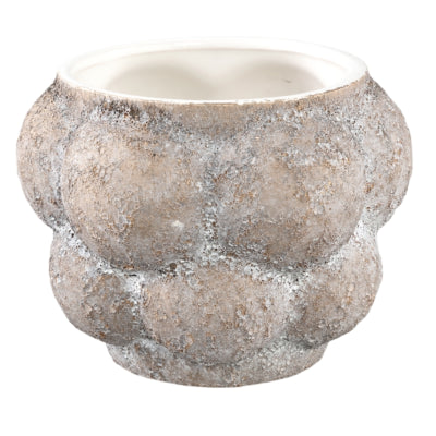 Vaso da fiori Ptmd fareeda m grigio 18 cm | 6 pezzi
