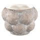 Ptmd bloempot fareeda m grijs 18 cm | 6 stuks