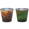 Vaso da fiori bob piuma m 13 cm 2 assortiti | 24 pezzi