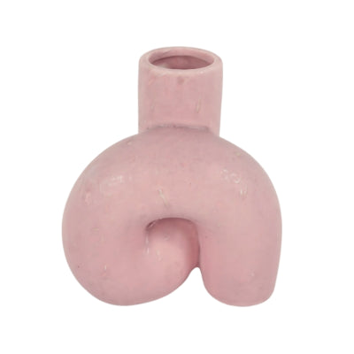 Jarrón twist rosa 11,5 cm | 16 piezas