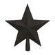 Visiera stella di Natale glitter nera 23 cm | 24 pezzi